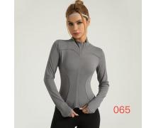 кофта спорт женская NewJeans, модель 065 black демисезон