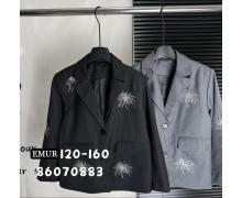 Пиджак детский Major, модель 8606 black демисезон