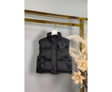 Жилетка детская Delfinka, модель 8135 black демисезон