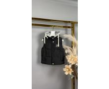 Жилетка детская Delfinka, модель MJ82 black демисезон