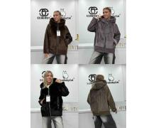 Дубленка женская Yafeier, модель 25105 grey зима