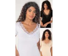 Футболка женская Vehuiah, модель 22606 white (2XL) лето