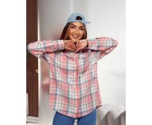 Рубашка женская Lelis, модель 1086 pink демисезон