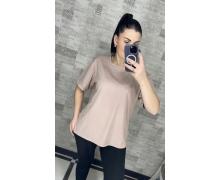 Футболка женская Novetly Store, модель 25001 beige лето