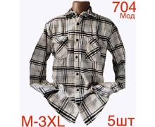 Рубашка мужская Надийка, модель ND704 black демисезон