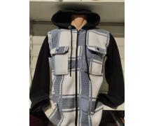 Рубашка мужская Panda, модель 1376 grey зима