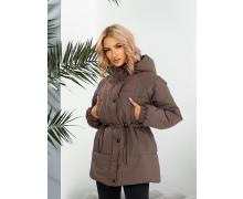 куртка женская Deliv, модель 293 brown зима