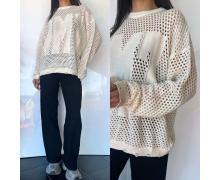 Свитер женский Three Black Women, модель TB112 white демисезон