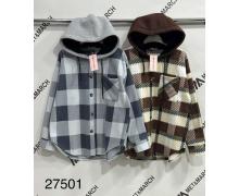 Рубашка женская Met&March, модель 27501 grey-peach зима