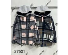 Рубашка женская Met&March, модель 27501 grey-peach зима