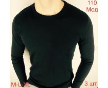 Свитер мужской Надийка, модель ND347-110 black демисезон