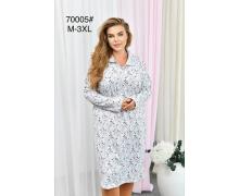 ночнушка женская Romeo life, модель 70005 l.blue зима