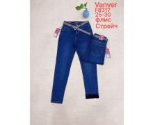 Джинсы женские Vanver, модель F8317 blue зима