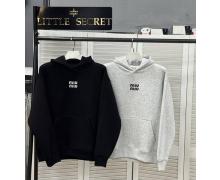 Худи женская Little Secret, модель 3131 grey зима