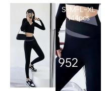 Лосины женские Sport style, модель 952 black демисезон