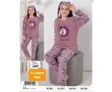 Пижама детская MMZ, модель 7009 pink зима