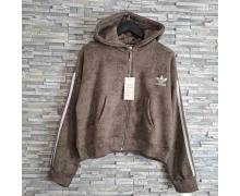 Кофта Спорт женская Newe, модель N1402-5555-1 brown зима