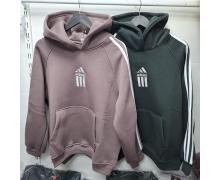 Худи женская Newe, модель N104 d.green зима