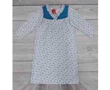 Ночнушка женская Imlion, модель 203 white-blue зима