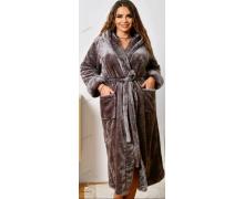 Халат женский Romeo life, модель RL872 brown зима