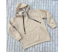 Худи женская Valentina, модель 1 beige зима