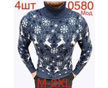 Свитер мужской Надийка, модель ND436-0580 grey зима