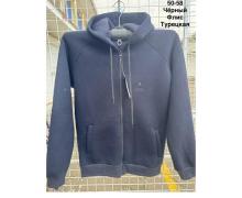 кофта спорт мужская Minh, модель MH418 black зима