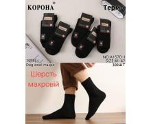 Носки мужские Корона, модель A1570-1 black зима