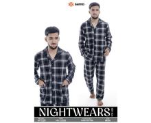 Пижама мужская Samo, модель 7122 black-beige демисезон