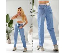 Джинсы женские Liana Denim, модель 1006 l.blue демисезон