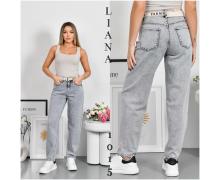 Джинсы женские Liana Denim, модель 1015 grey демисезон