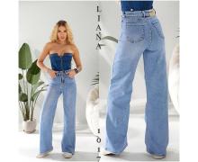 Джинсы женские Liana Denim, модель 1017 l.blue демисезон