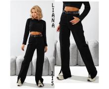 Джинсы женские Liana Denim, модель 215 black демисезон