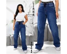 Джинсы женские Liana Denim, модель 221 blue демисезон