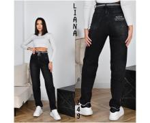 Джинсы женские Liana Denim, модель 249 d.grey демисезон