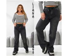 Джинсы женские Liana Denim, модель 260 d.grey демисезон