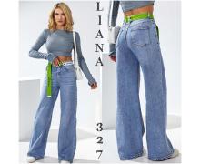 Джинсы женские Liana Denim, модель 327 l.blue демисезон