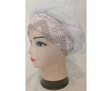 Чалма женская Mabi, модель MB123 white лето