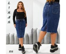 Юбка женская Liana Denim, модель 252 blue лето