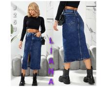 Юбка женская Liana Denim, модель 253 blue лето