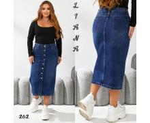 Юбка женская Liana Denim, модель 262 blue лето