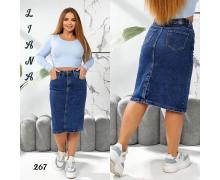 Юбка женская Liana Denim, модель 267 blue лето