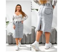 Юбка женская Liana Denim, модель 352 grey лето