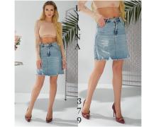 Юбка женская Liana Denim, модель 379 l.blue лето