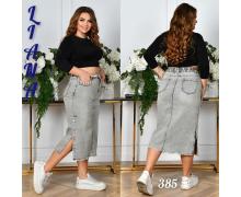 Юбка женская Liana Denim, модель 385 grey лето