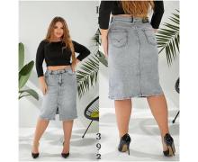 Юбка женская Liana Denim, модель 392 grey лето