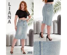 Юбка женская Liana Denim, модель 393 l.blue лето