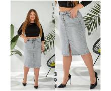 Юбка женская Liana Denim, модель 394 grey лето