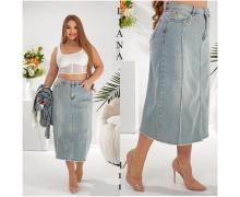 Юбка женская Liana Denim, модель 411 l.blue лето