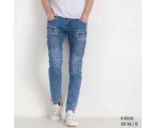 Джинсы мужские Vingvgs, модель 8336 l.blue демисезон
